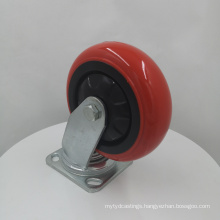 Heavy Duty Rigid Swivel Locking Caster Polyurethane Wheels